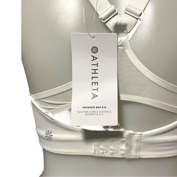 Athleta White Advance Crossback Sports Bra B-G - Picture 6 of 6